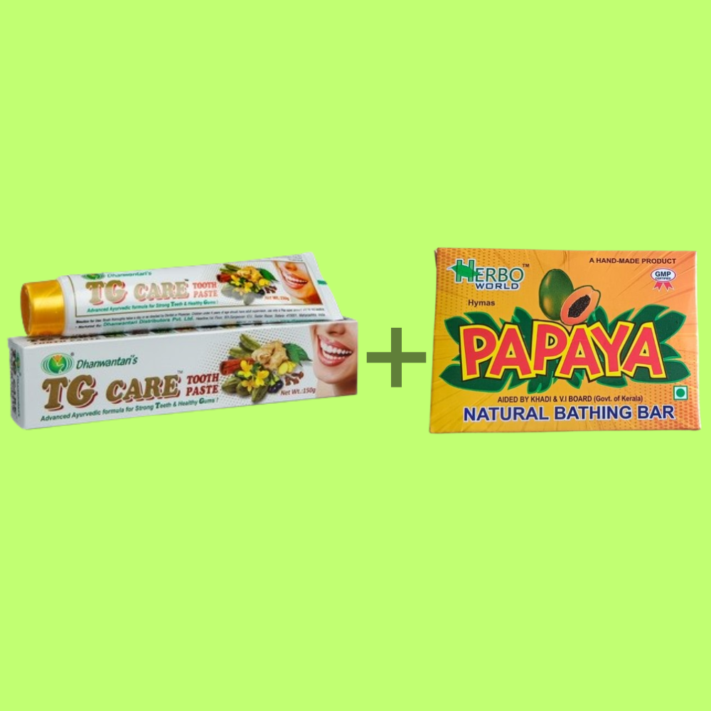 tg caretoothpaste + papaya soap(combo offer) tg caretoothpaste + papaya soap(combo offer)